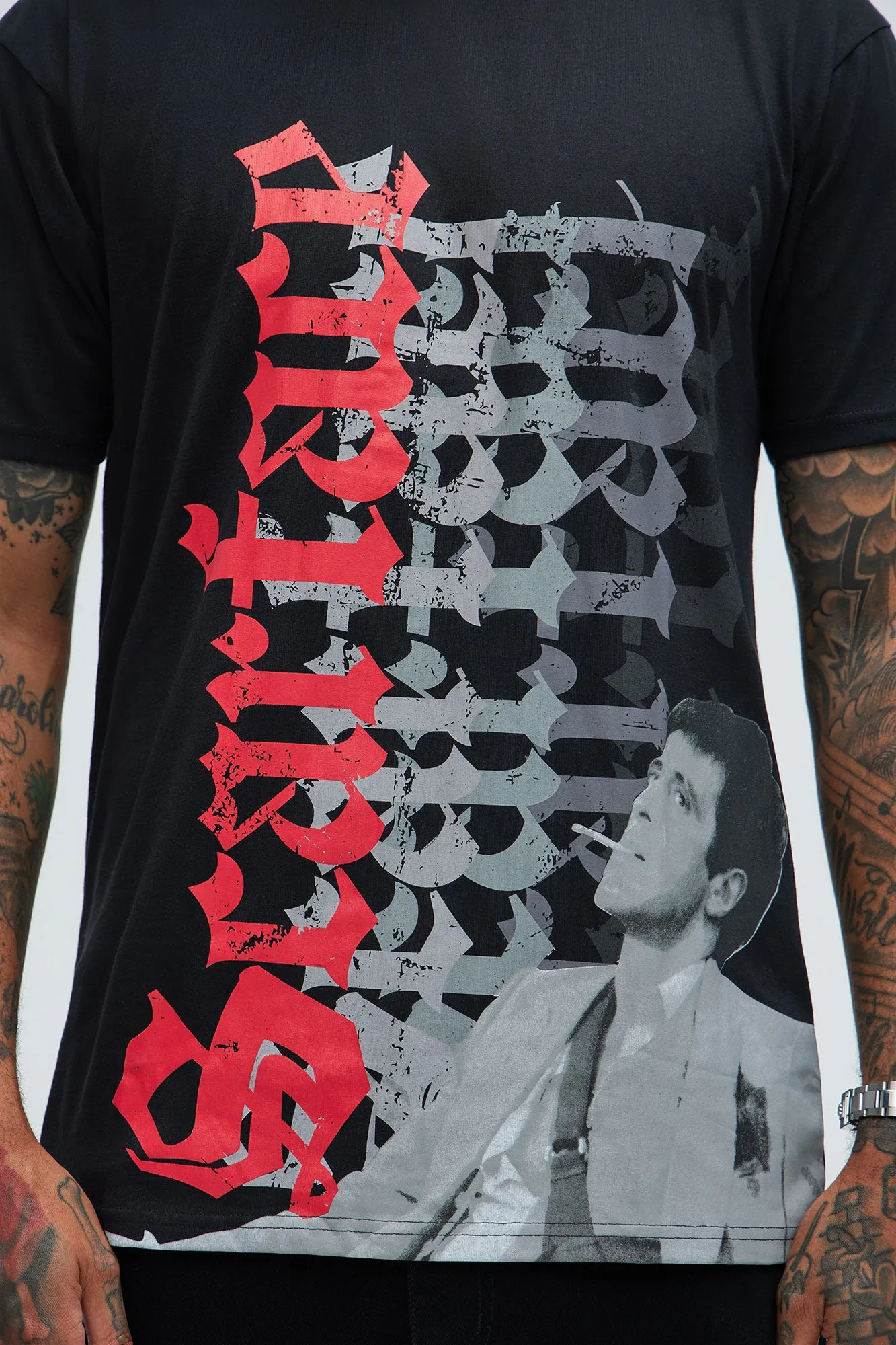 Scarface Old English Short Sleeve Tee - Black sold by Fashion Nova product image thumbnail 2