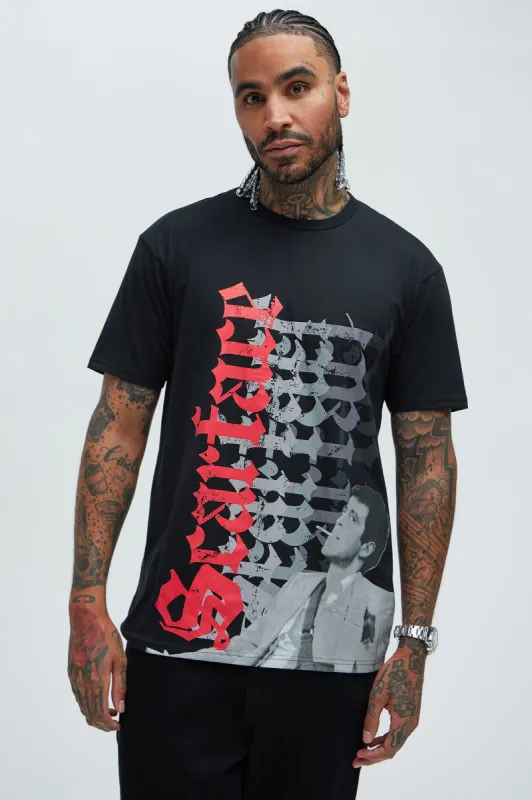 Scarface Old English Short Sleeve Tee - Black sold by Fashion Nova