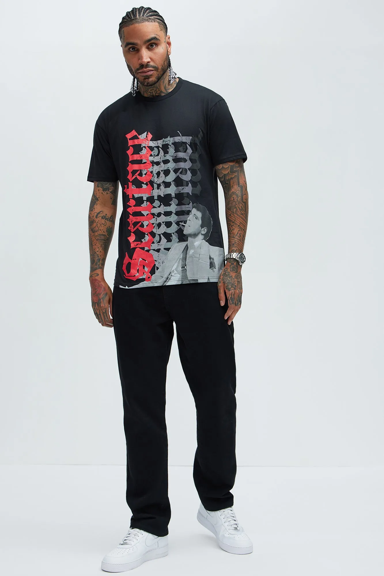 Scarface Old English Short Sleeve Tee - Black sold by Fashion Nova product image thumbnail 3