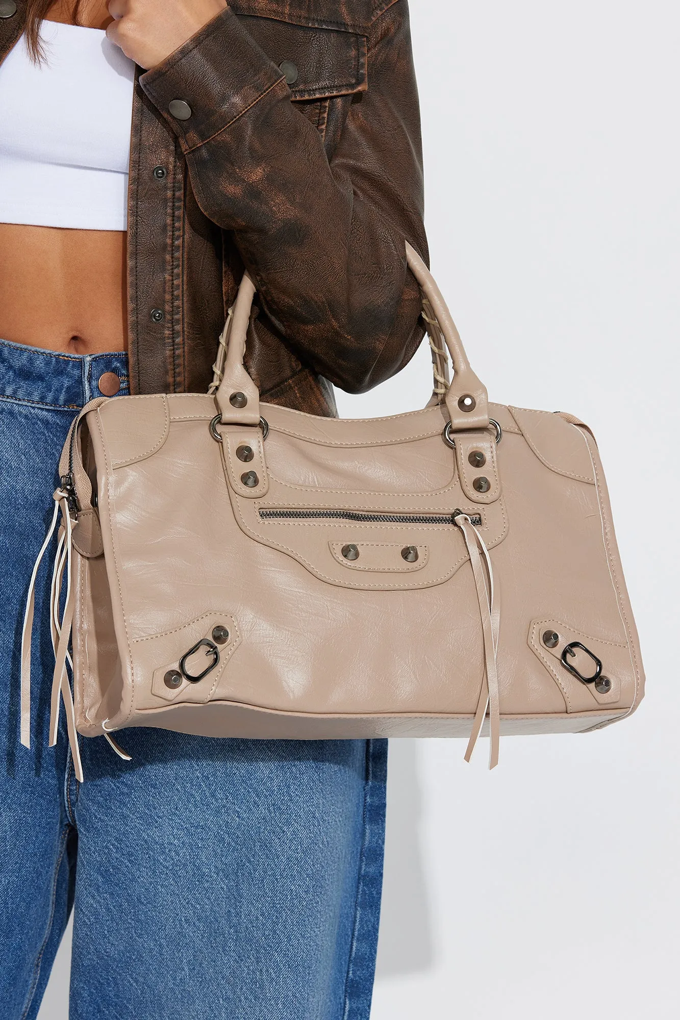 Missed You Handbag - Nude sold by Fashion Nova
