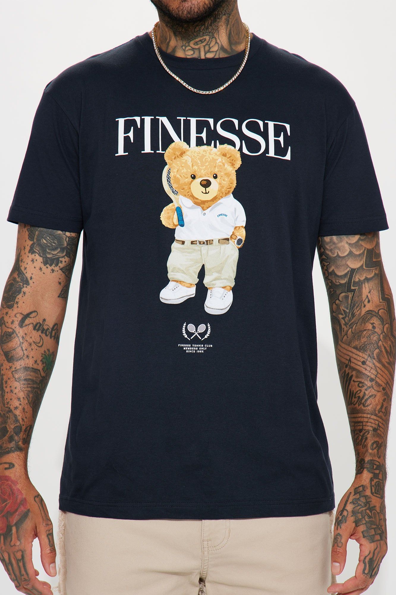 Finesse Tennis Club Short Sleeve Tee - Navy sold by Fashion Nova product image thumbnail 4