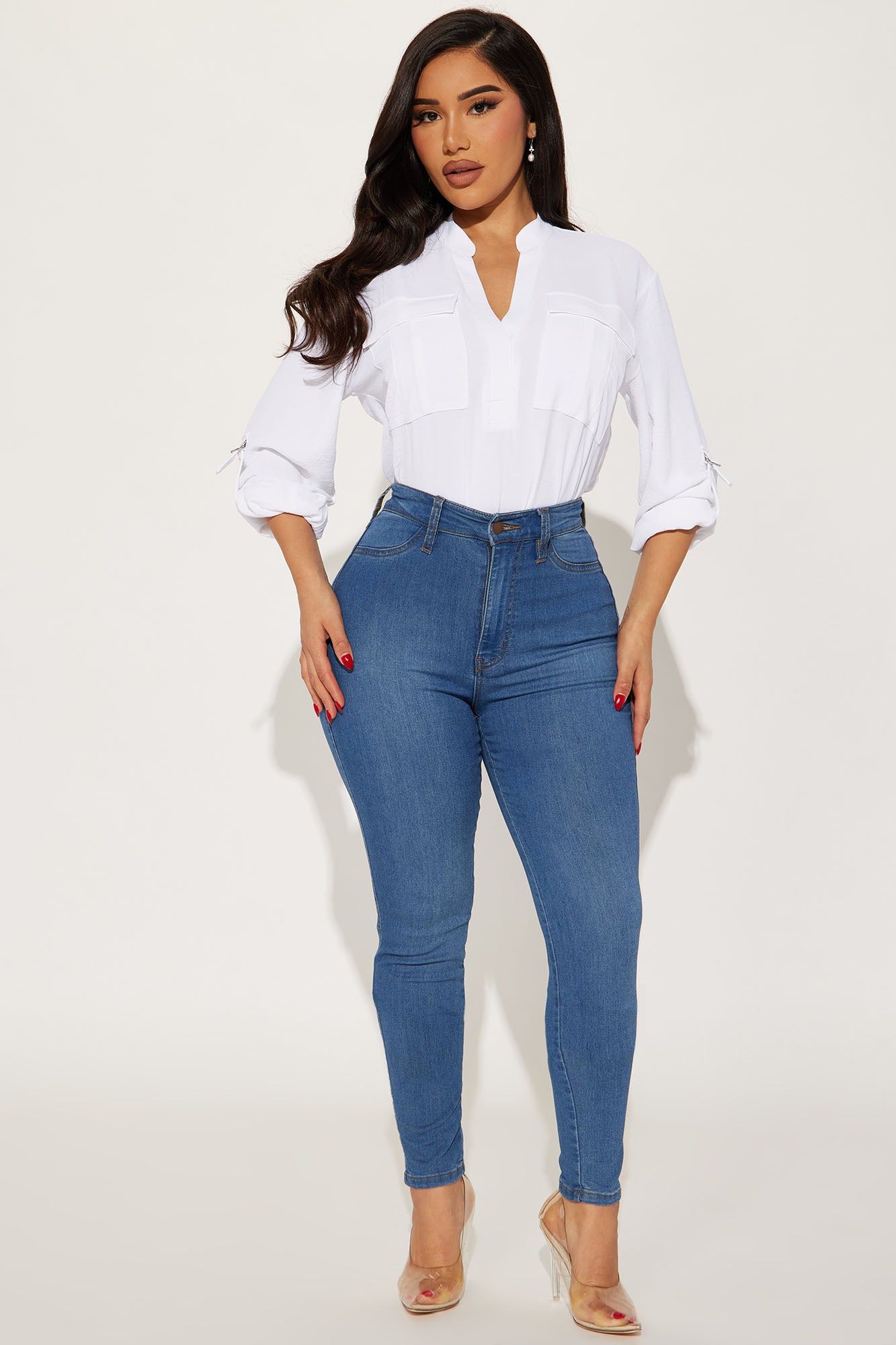 Solange Blouse Top - White sold by Fashion Nova product image thumbnail 2