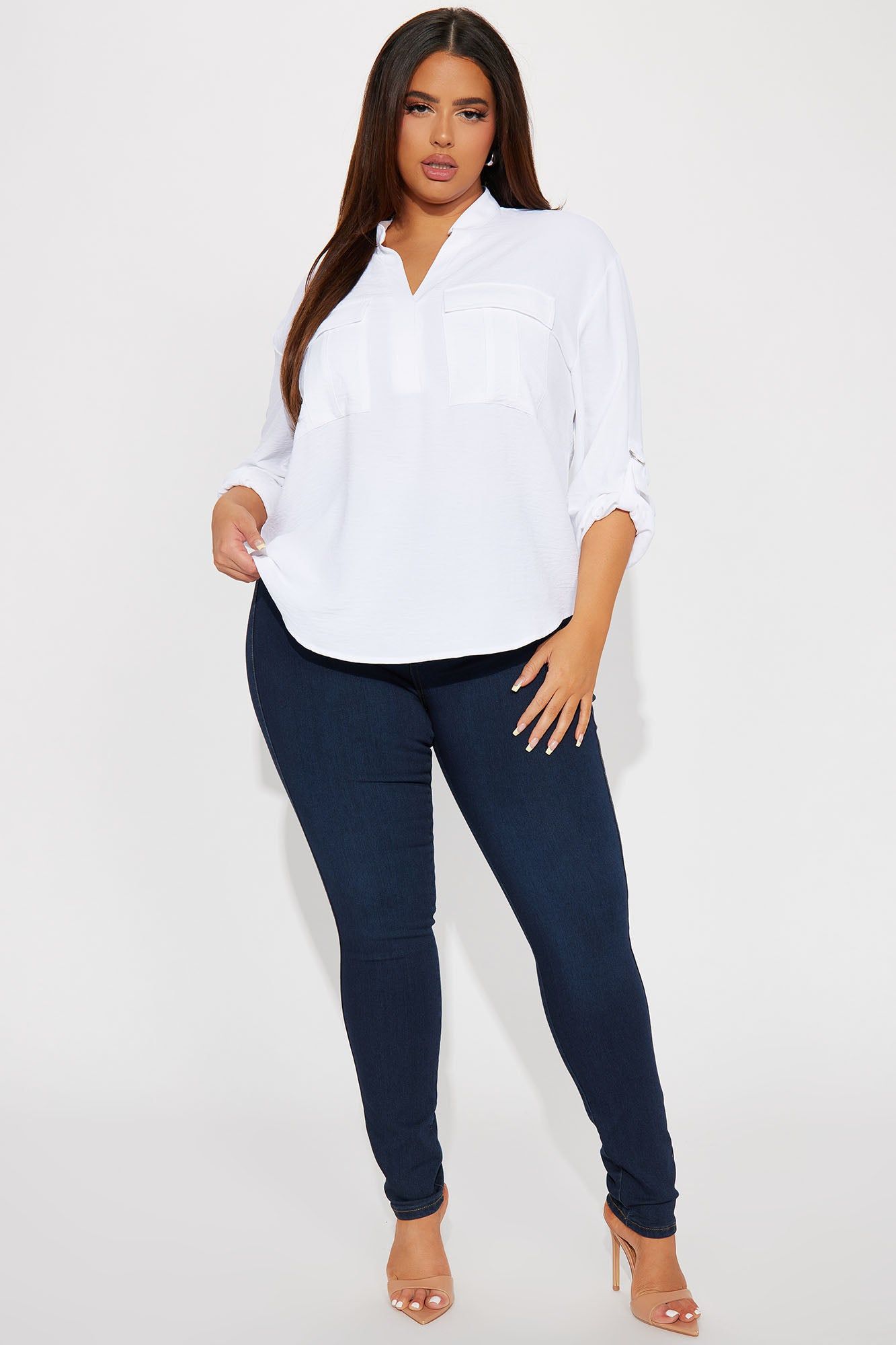 Solange Blouse Top - White sold by Fashion Nova product image thumbnail 5