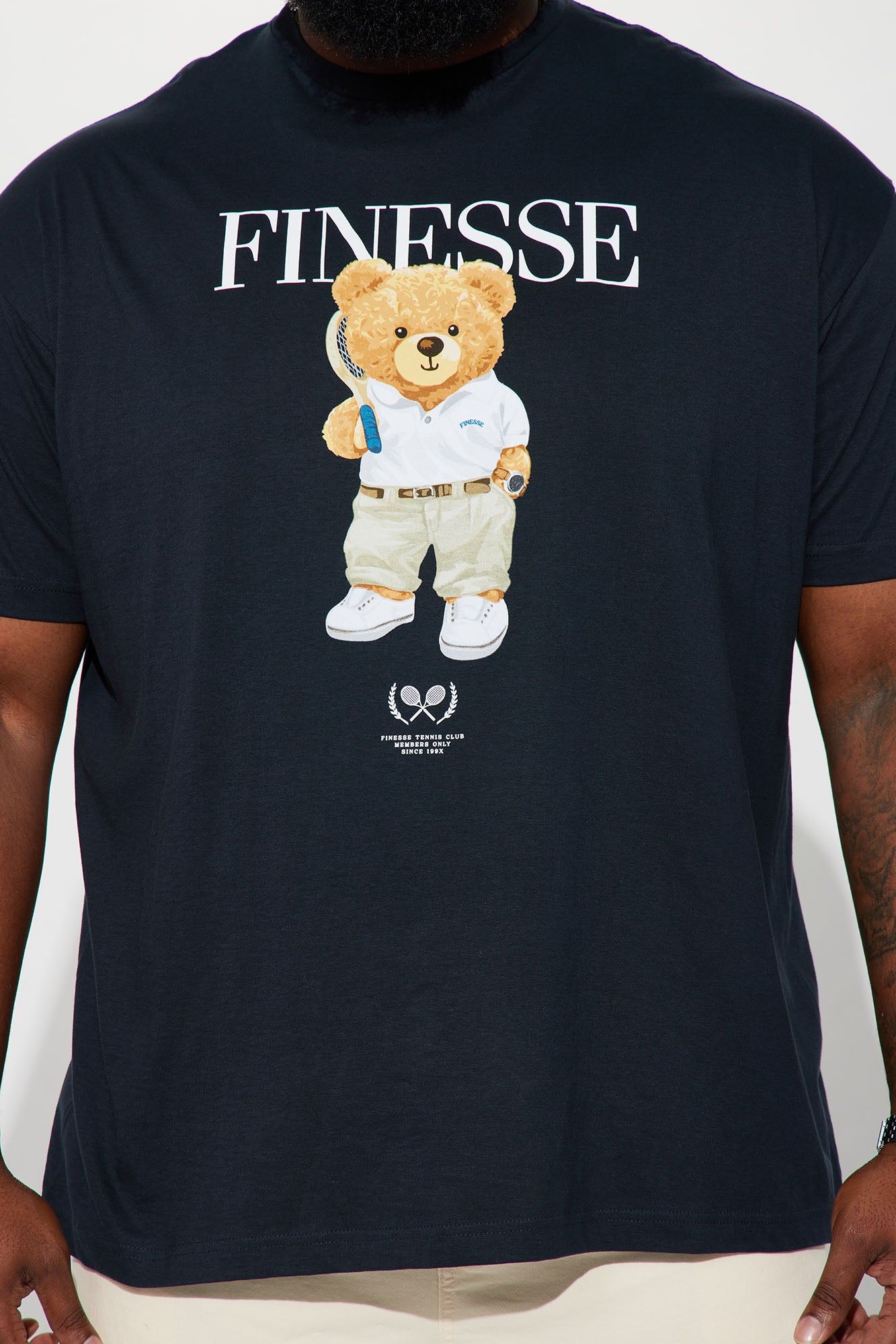 Finesse Tennis Club Short Sleeve Tee - Navy sold by Fashion Nova product image thumbnail 6