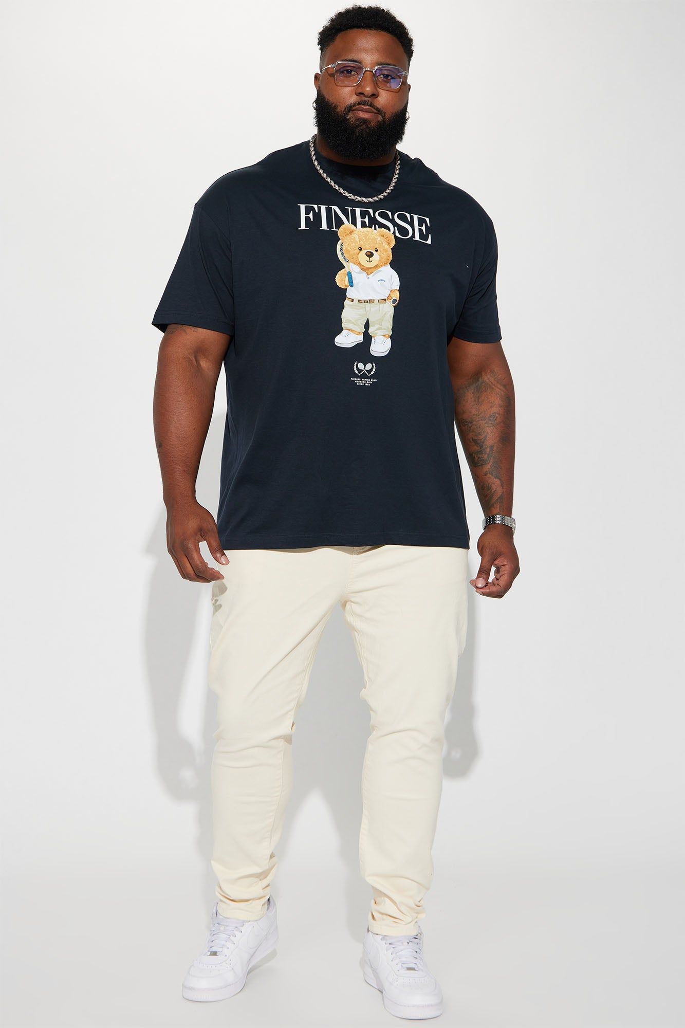 Finesse Tennis Club Short Sleeve Tee - Navy sold by Fashion Nova product image thumbnail 5