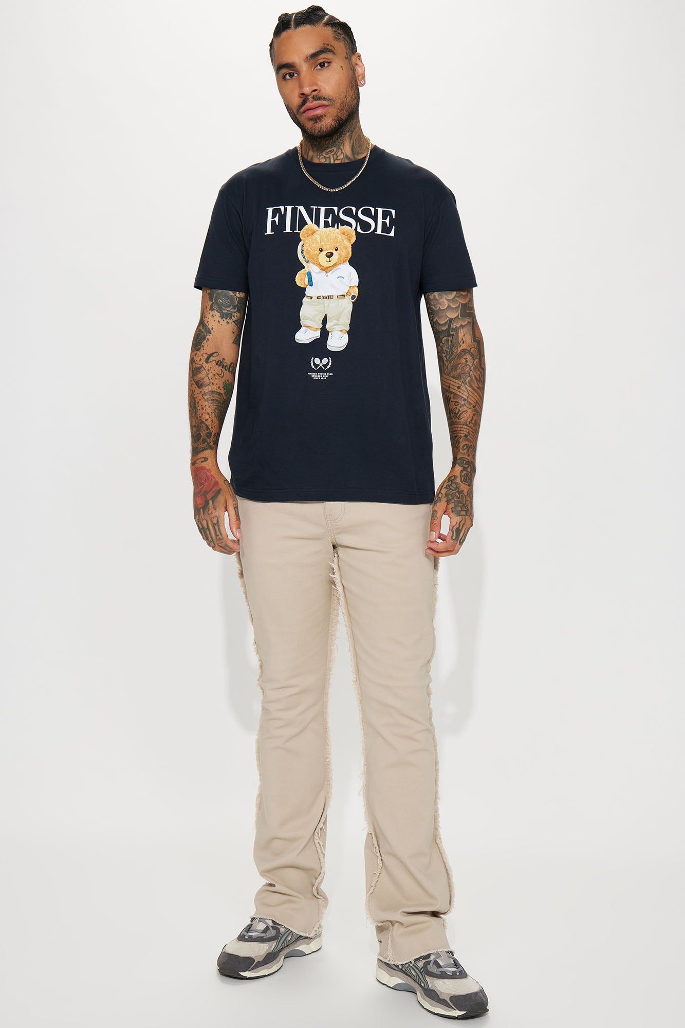 Finesse Tennis Club Short Sleeve Tee - Navy sold by Fashion Nova product image thumbnail 3