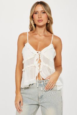 Might Be Cami Top - Ivory sold by Fashion Nova