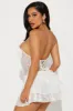 Sweet Pea Lace Micro Mini Dress - White sold by Fashion Nova