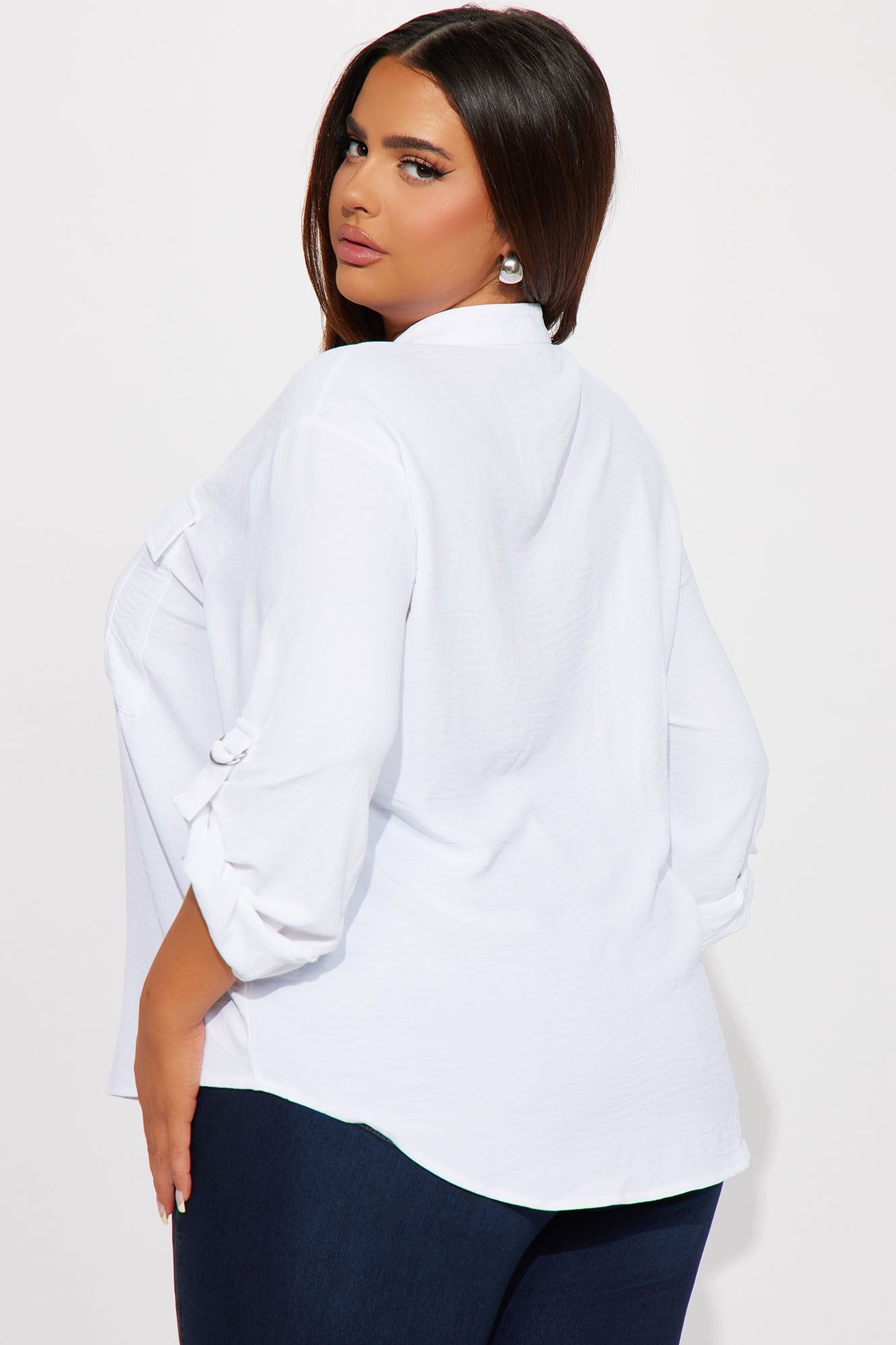 Solange Blouse Top - White sold by Fashion Nova product image thumbnail 6