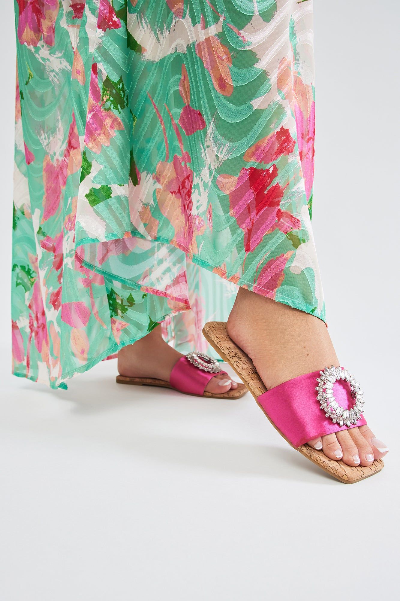 Don't Forget Me Flat Sandals - Hot Pink sold by Fashion Nova product image thumbnail 2