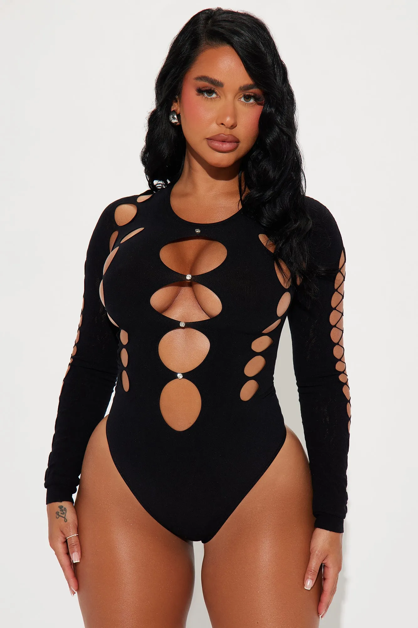 Surreal Moment Seamless Bodysuit - Black sold by Fashion Nova