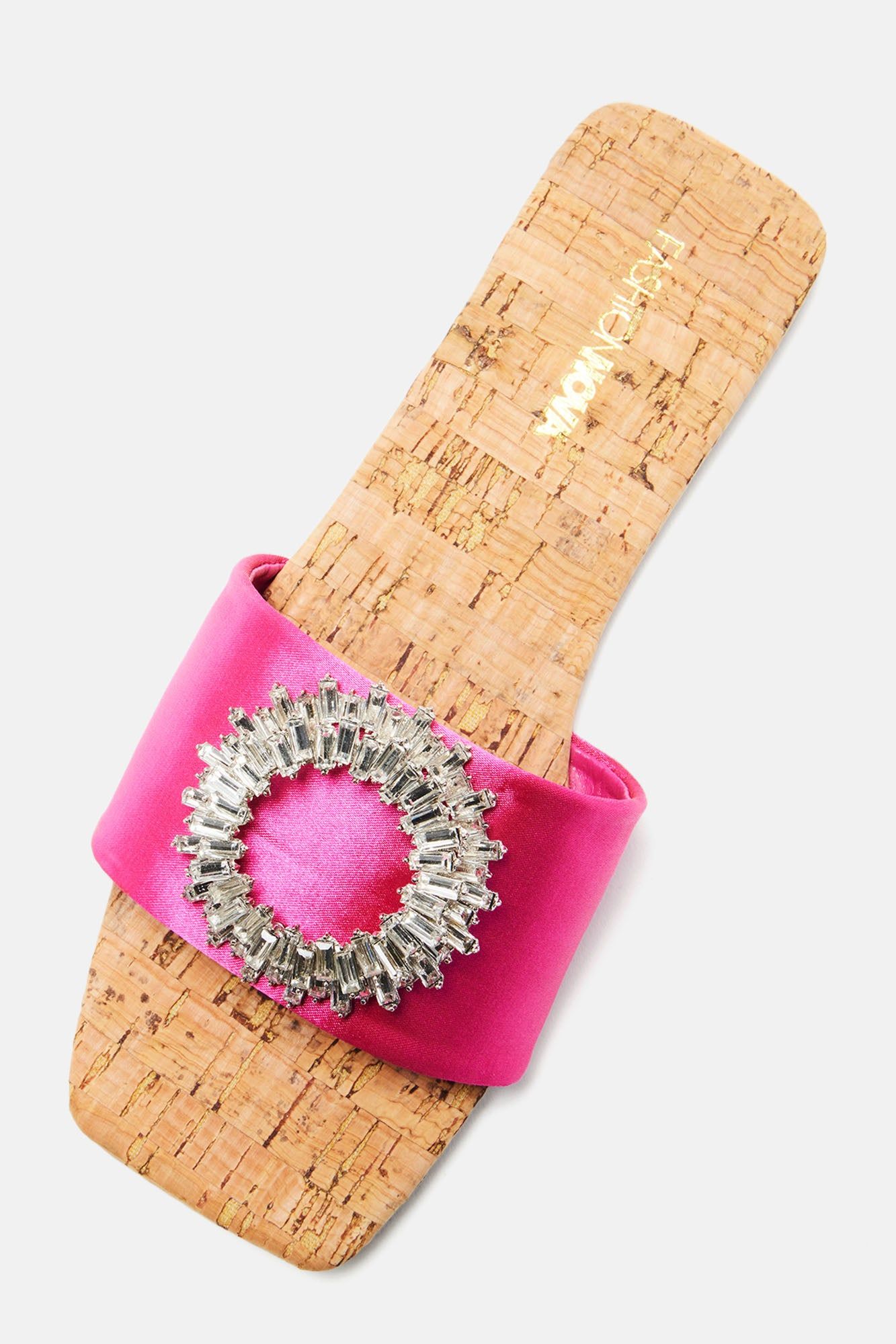 Don't Forget Me Flat Sandals - Hot Pink sold by Fashion Nova