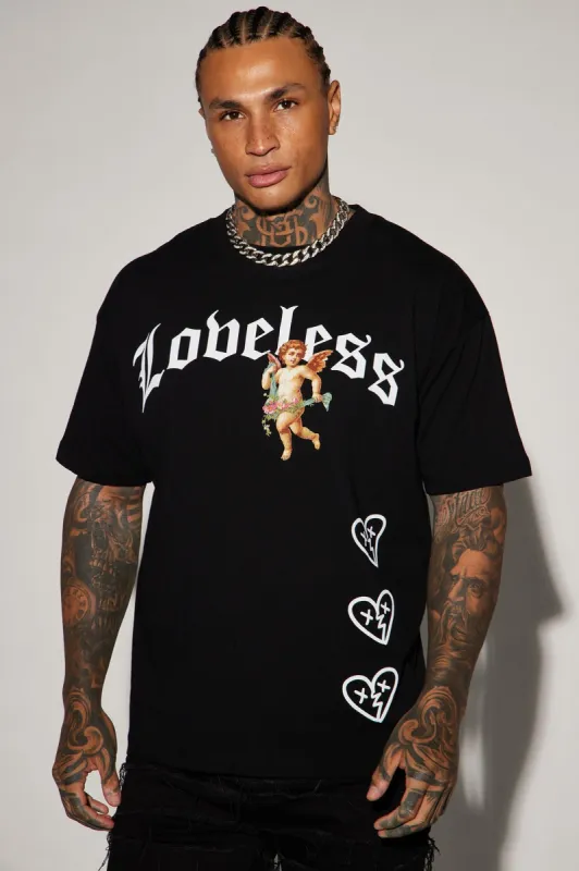 Loveless Drip Short Sleeve Tee - Black sold by Fashion Nova