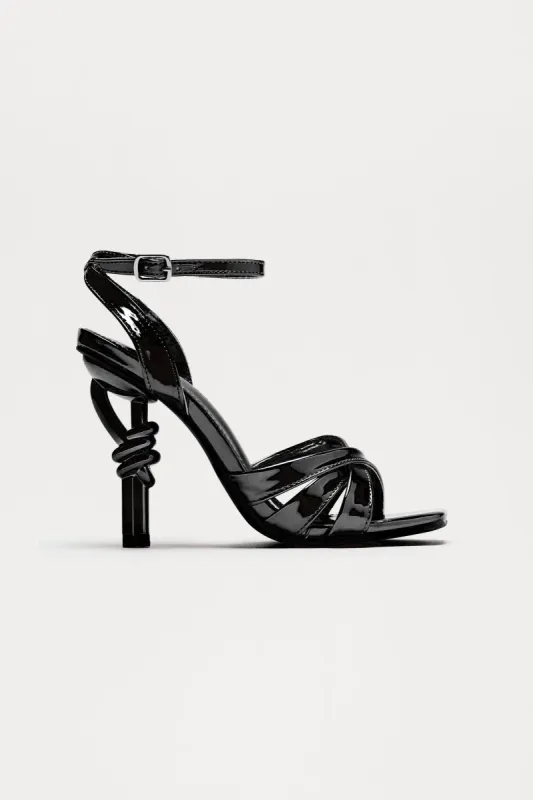 Liane Heeled Sandals - Black sold by Fashion Nova