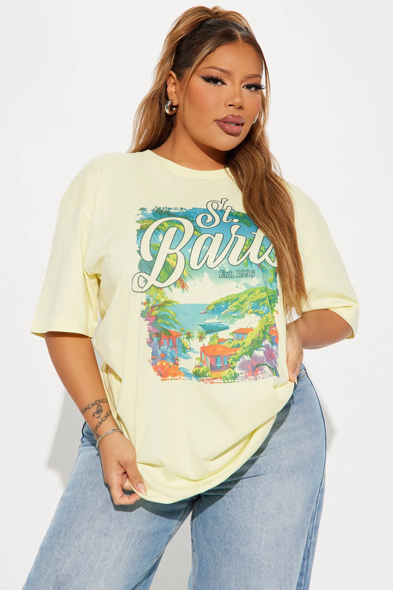 St. Barts Summer Tee - Yellow sold by Fashion Nova product image thumbnail 4