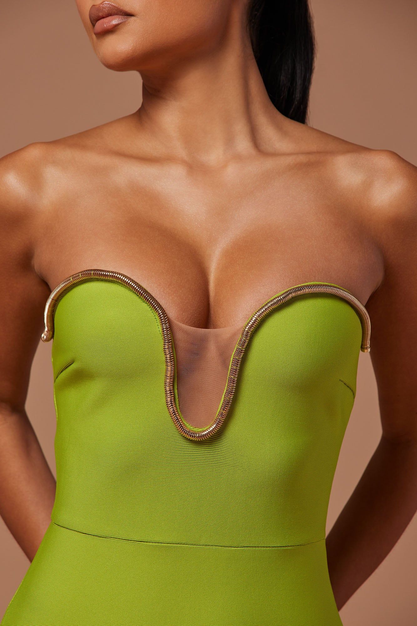 Alina Bandage Gown - Chartreuse sold by Fashion Nova product image thumbnail 3