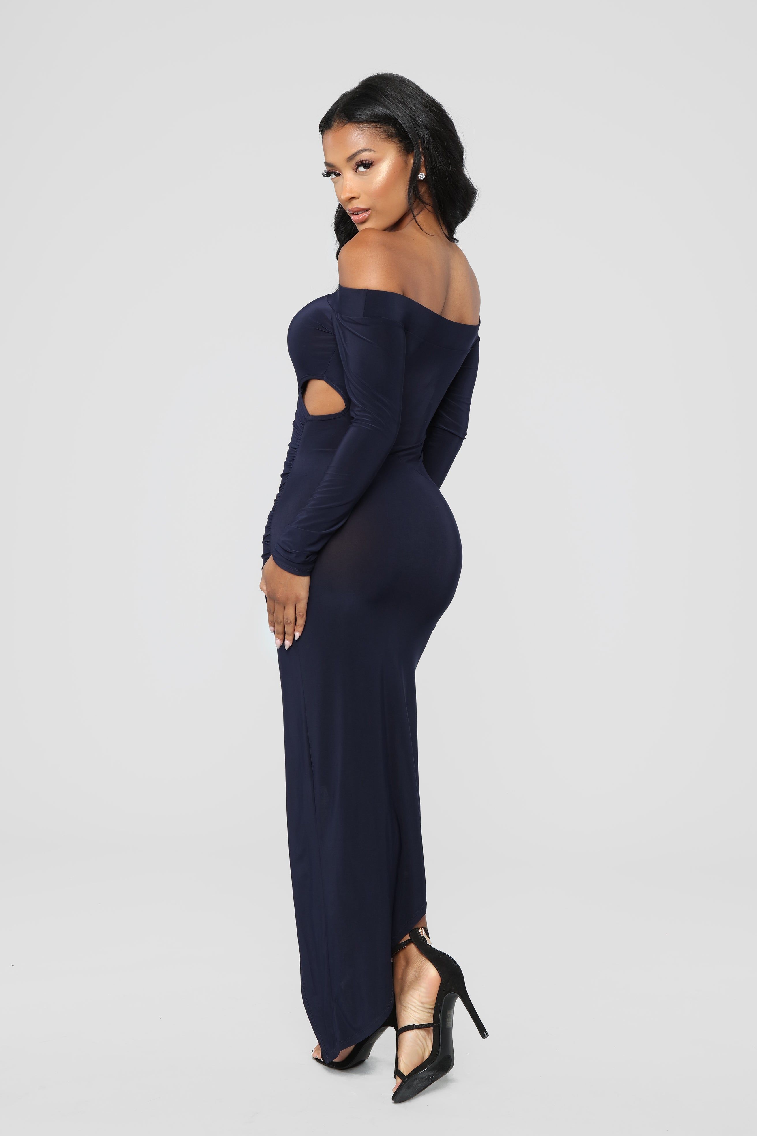 Take Over The Night Midi Dress - Navy sold by Fashion Nova product image thumbnail 4