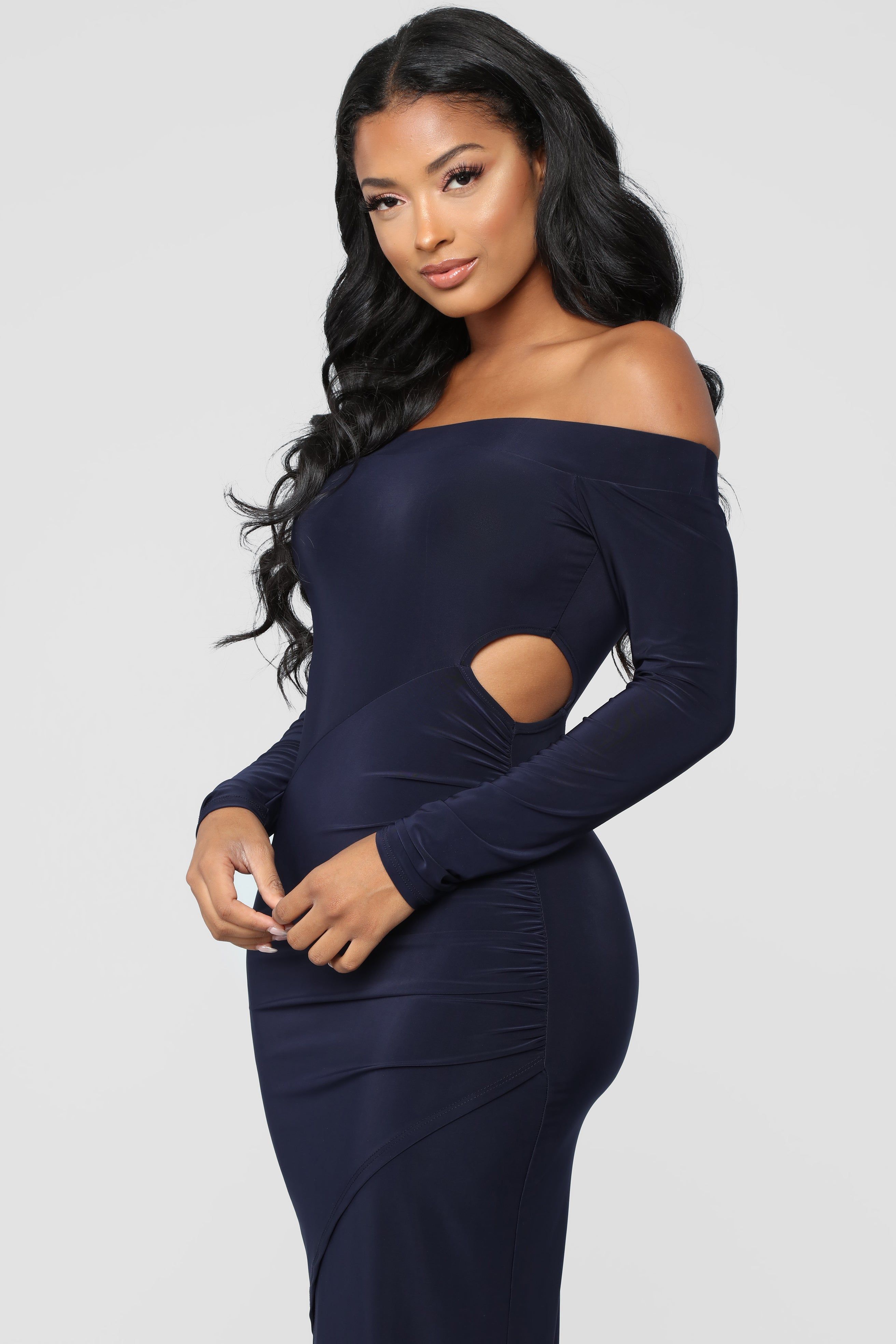 Take Over The Night Midi Dress - Navy sold by Fashion Nova product image thumbnail 2