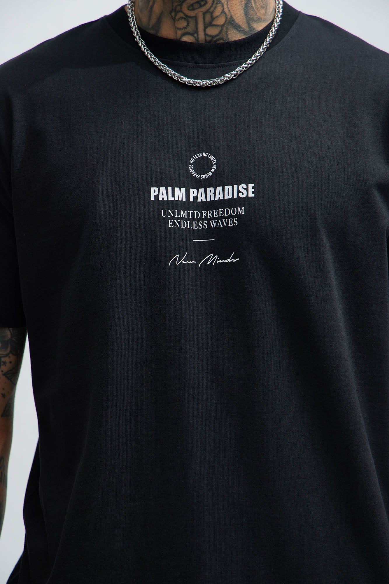 Palm Paradise Short Sleeve Tee - Black sold by Fashion Nova product image thumbnail 3