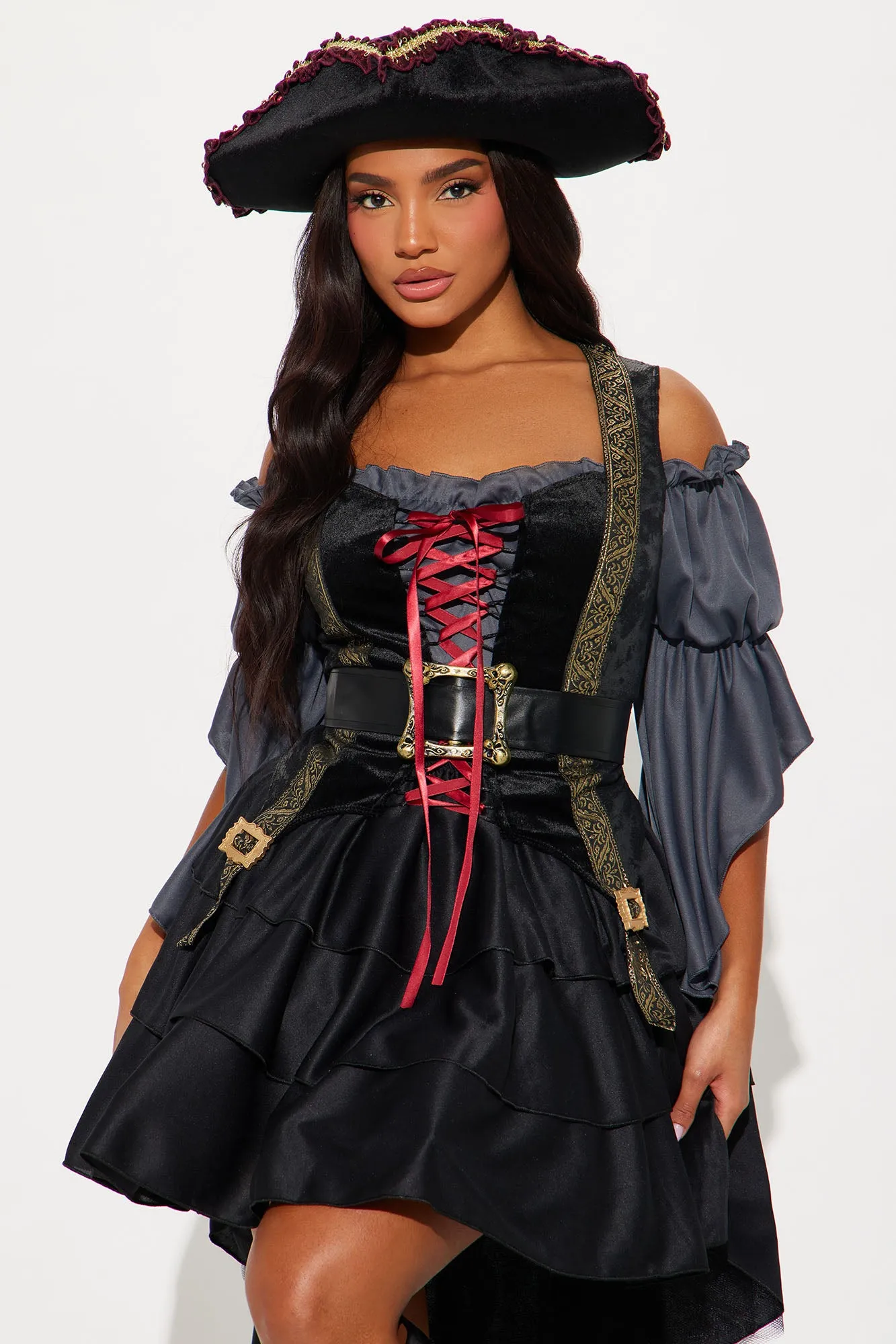 Beauty Of The Dark Seas 2 Piece Costume Set - Black/Grey sold by Fashion Nova product image thumbnail 2