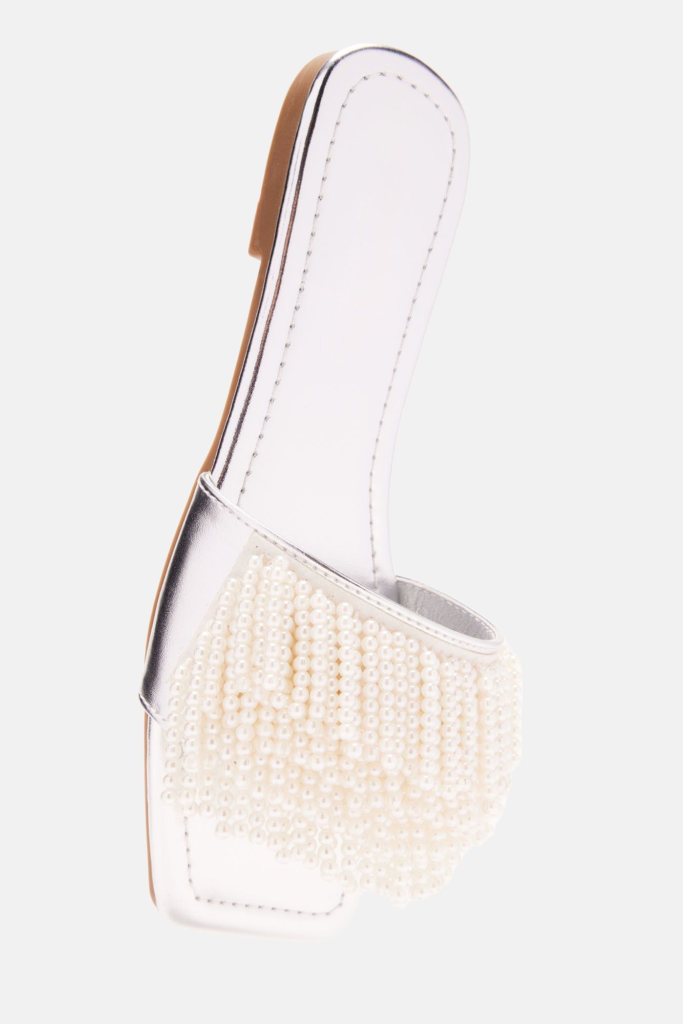 Karya Flat Sandals - Silver sold by Fashion Nova product image thumbnail 4