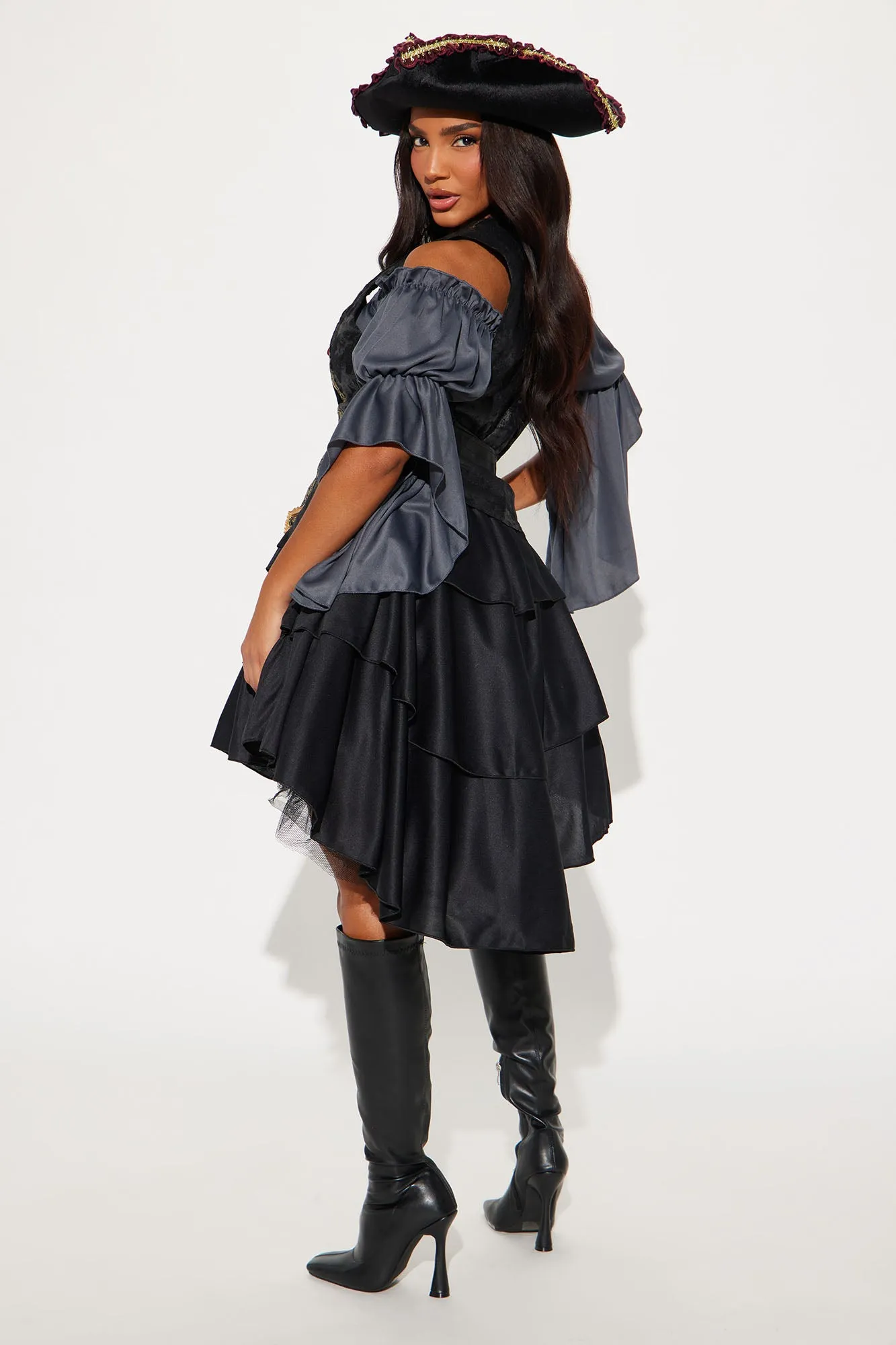 Beauty Of The Dark Seas 2 Piece Costume Set - Black/Grey sold by Fashion Nova product image thumbnail 3