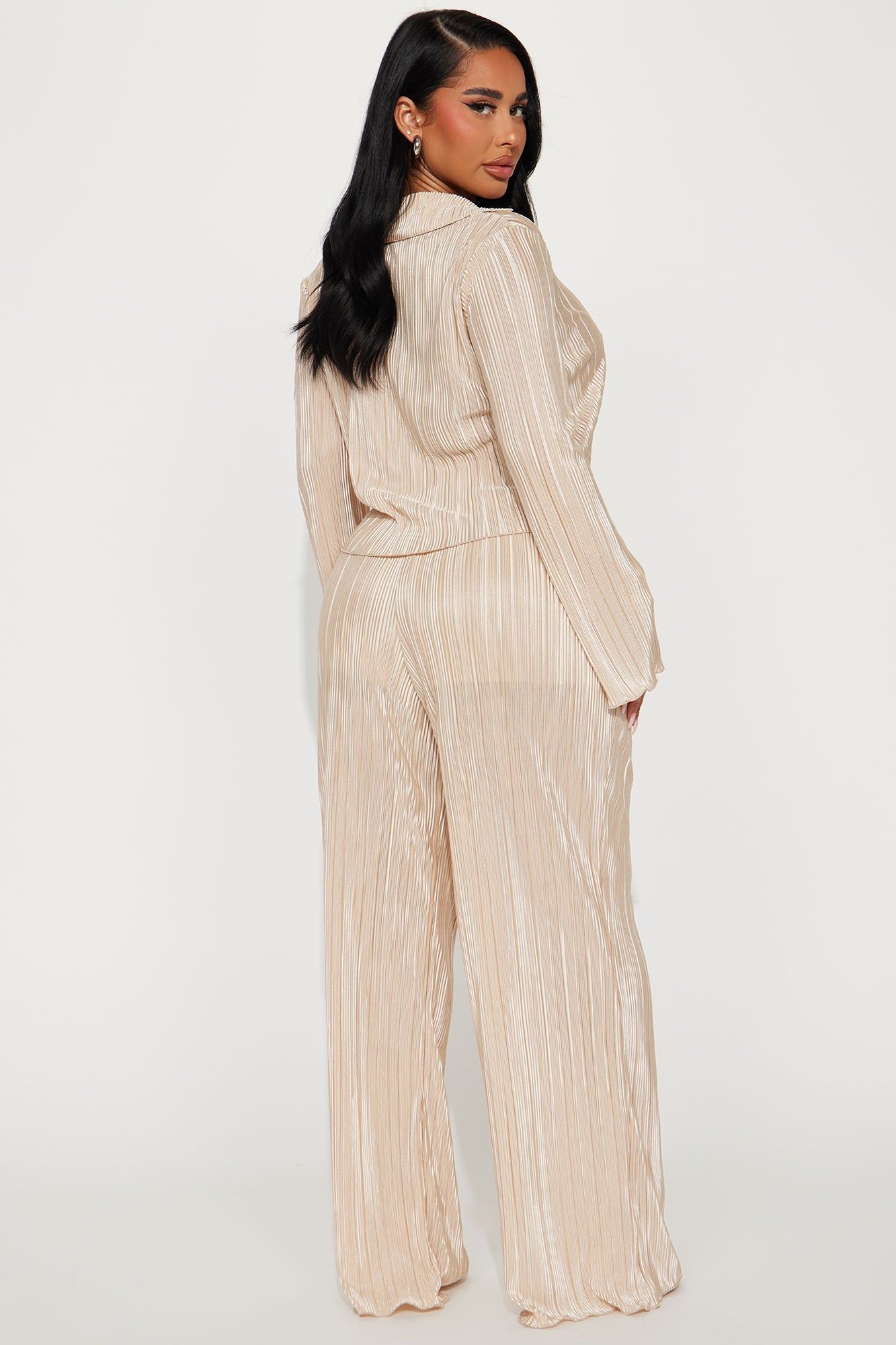 Simply Yours Plisse Pant Set - Champagne sold by Fashion Nova product image thumbnail 3