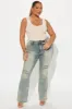 Bridget Distressed Bootcut Jeans - Vintage Wash sold by Fashion Nova