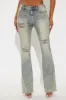 Bridget Distressed Bootcut Jeans - Vintage Wash sold by Fashion Nova