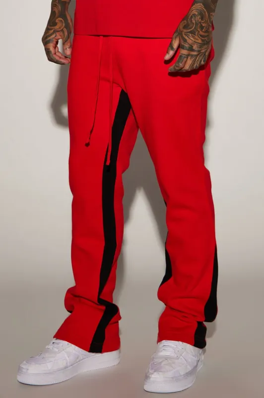 Tyson Flared Sweatpants - Red sold by Fashion Nova