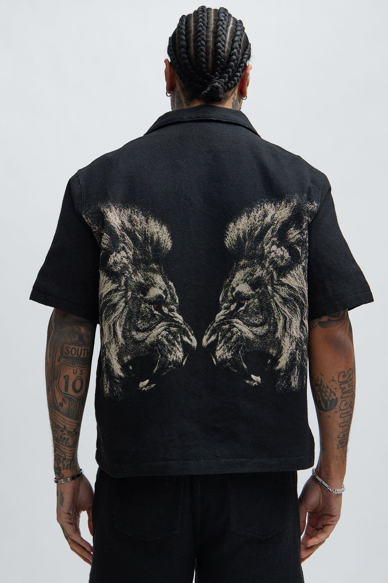 Armaros Tapestry Shirt - Black/combo sold by Fashion Nova product image thumbnail 4