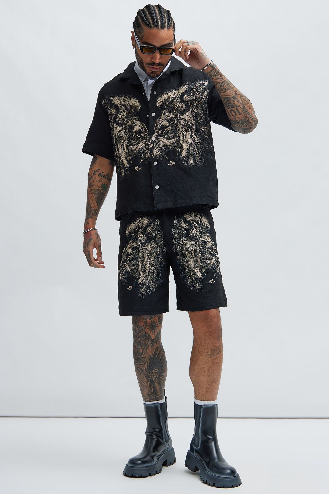 Armaros Tapestry Shirt - Black/combo sold by Fashion Nova product image thumbnail 2