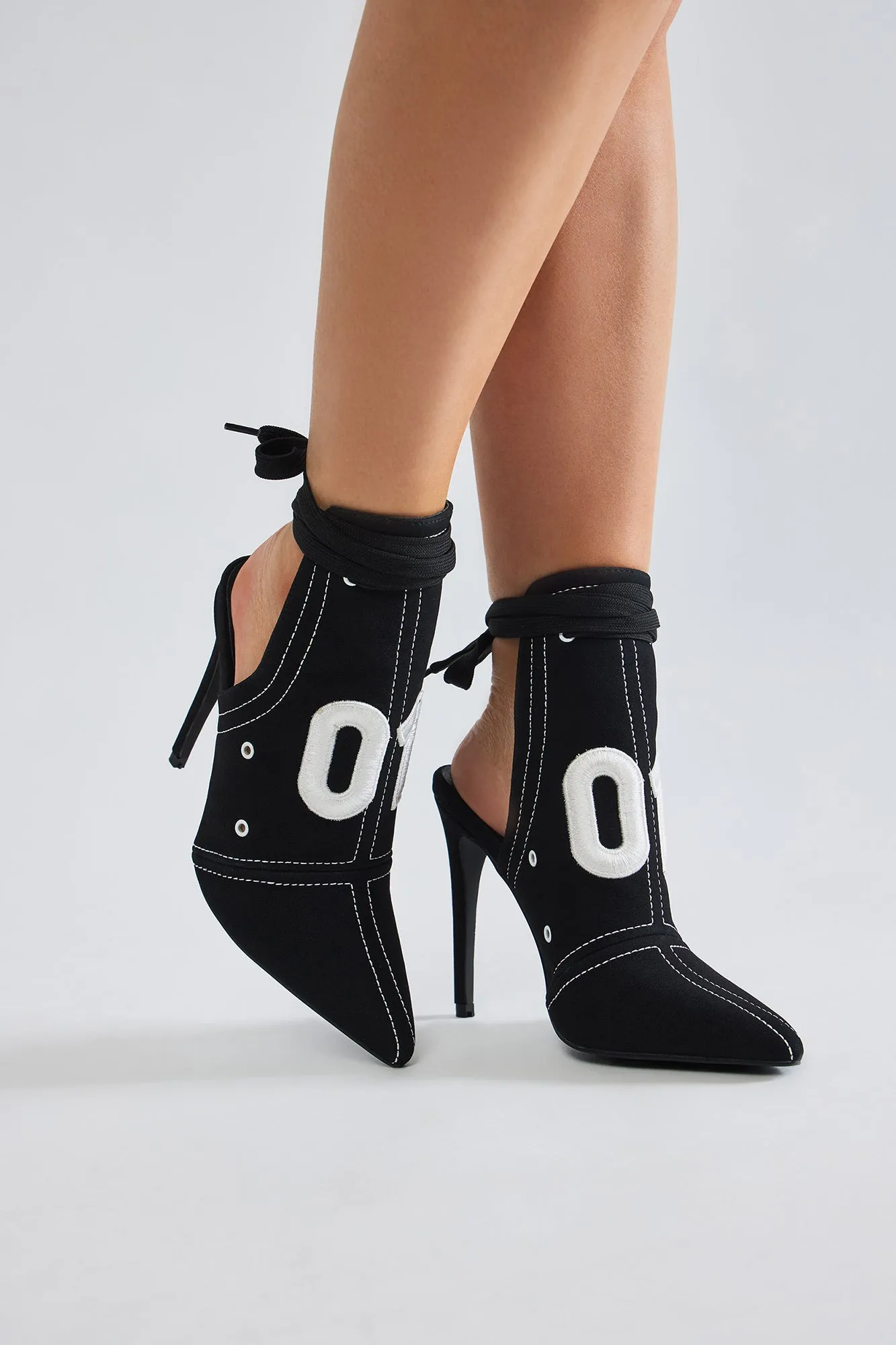 Team Captain Wrap Up Pumps - Black sold by Fashion Nova product image thumbnail 2