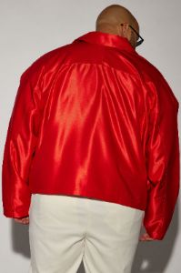 U Get Me Satin Cropped Jacket - Red sold by Fashion Nova