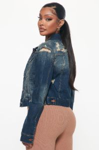 Kelly Denim Jacket - Dark sold by Fashion Nova
