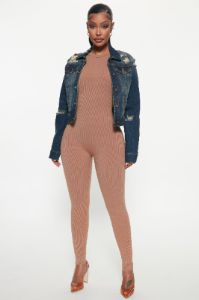 Kelly Denim Jacket - Dark sold by Fashion Nova