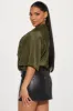 Mariah Plisse Bodysuit - Olive sold by Fashion Nova