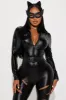 Cat Fight Slashed 4 Piece Costume Set - Black sold by Fashion Nova