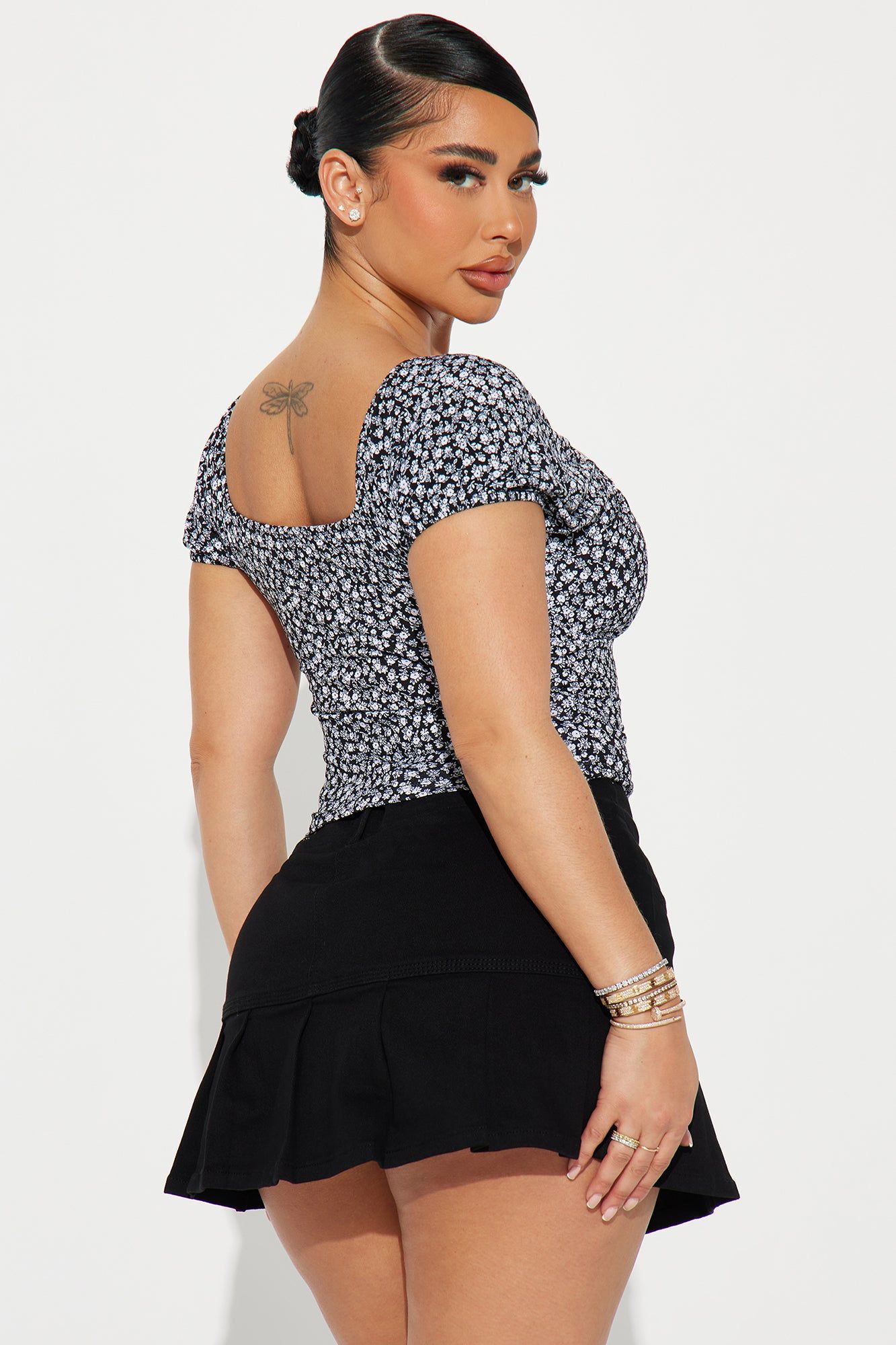 Spring Bloom Floral Top - Black sold by Fashion Nova product image thumbnail 3