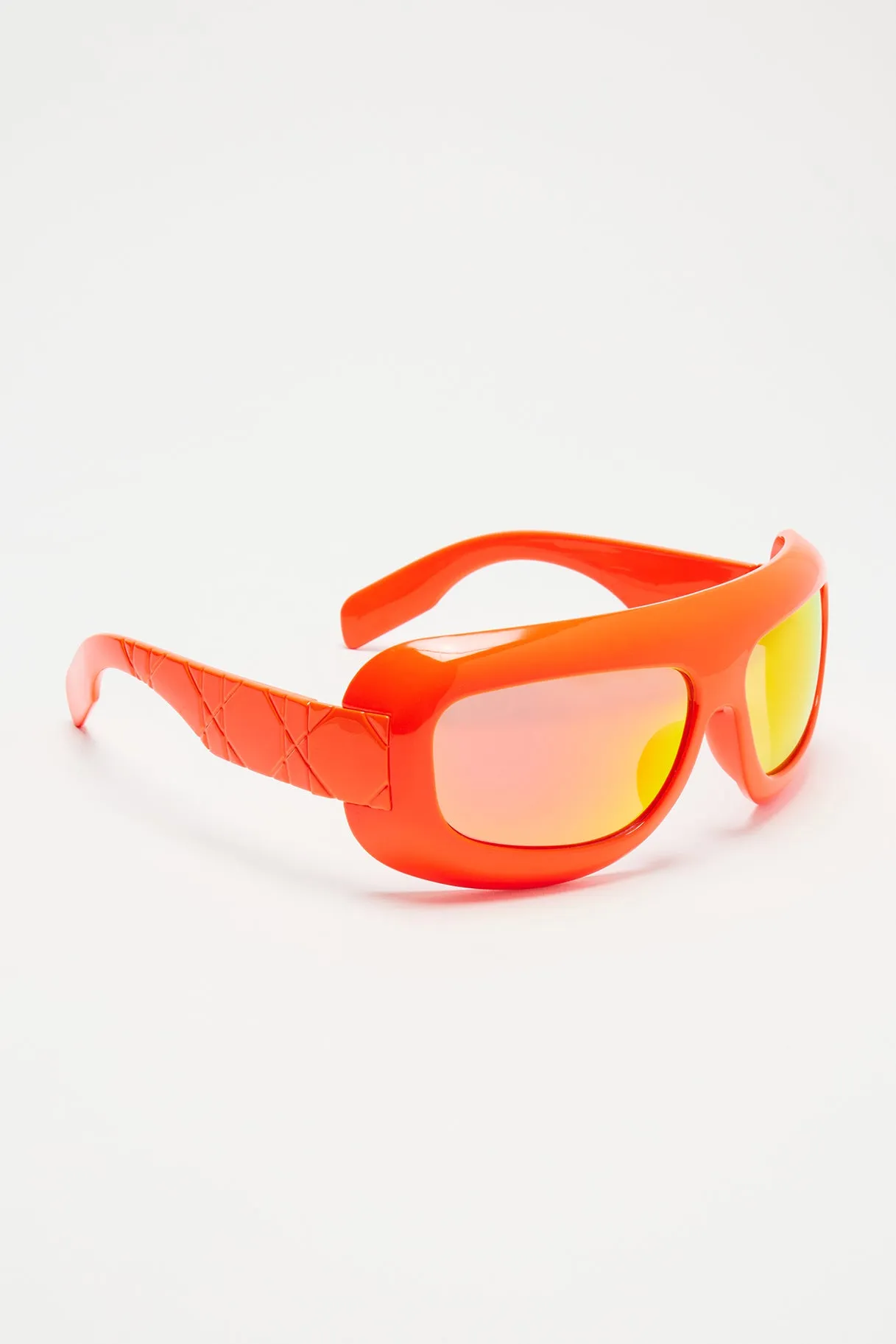 Art Of Reflection Sunglasses - Orange sold by Fashion Nova product image thumbnail 4