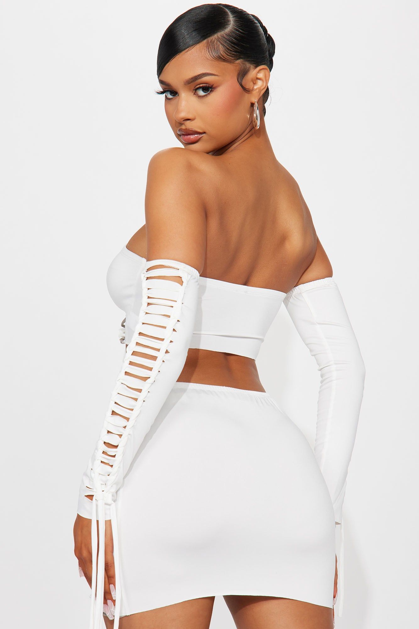 Jenny 3 Piece Skirt Set - White sold by Fashion Nova product image thumbnail 4