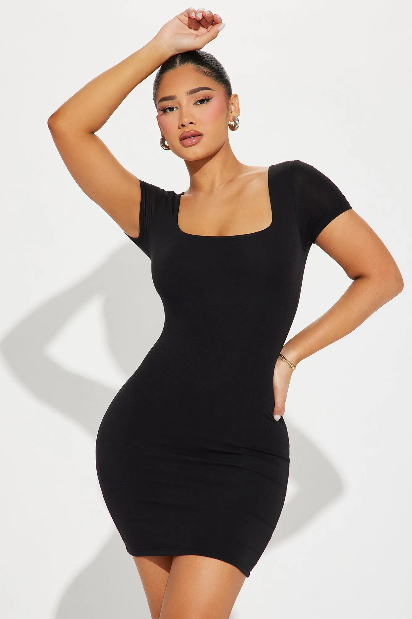 Anna Double Lined Mini Dress - Black sold by Fashion Nova product image thumbnail 2
