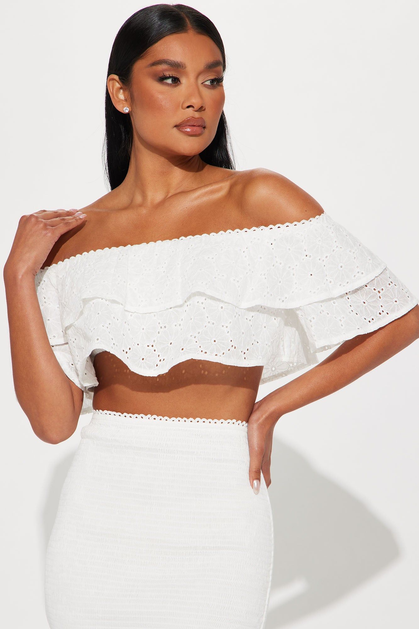My Addiction Skirt Set - White sold by Fashion Nova product image thumbnail 2