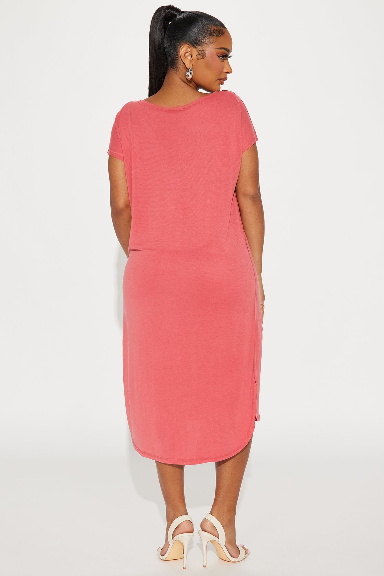 Melody T-Shirt Midi Dress - Rust sold by Fashion Nova product image thumbnail 3