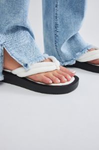 Bethany Flip Flops - White sold by Fashion Nova