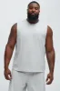 Essential Lounge Sleeveless Muscle Tee - Grey sold by Fashion Nova
