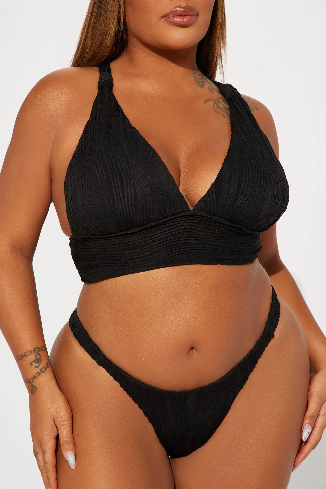 Amani Textured 2 Piece Bikini - Black sold by Fashion Nova product image thumbnail 5