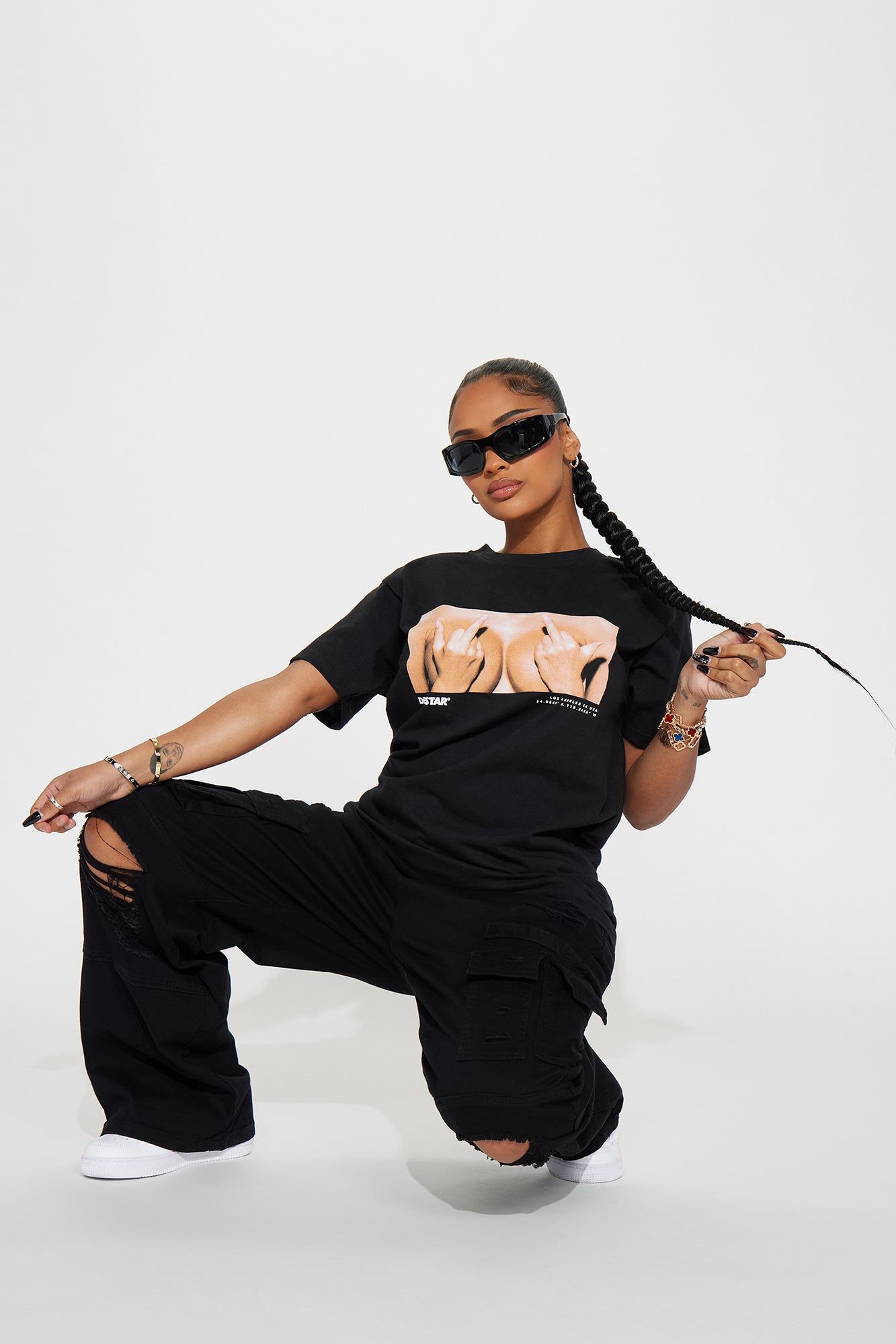 Rated Everyone Graphic Tee - Black sold by Fashion Nova product image thumbnail 2