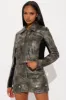 CJ Washed Faux Leather Skirt Set - Grey sold by Fashion Nova