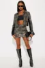 CJ Washed Faux Leather Skirt Set - Grey sold by Fashion Nova